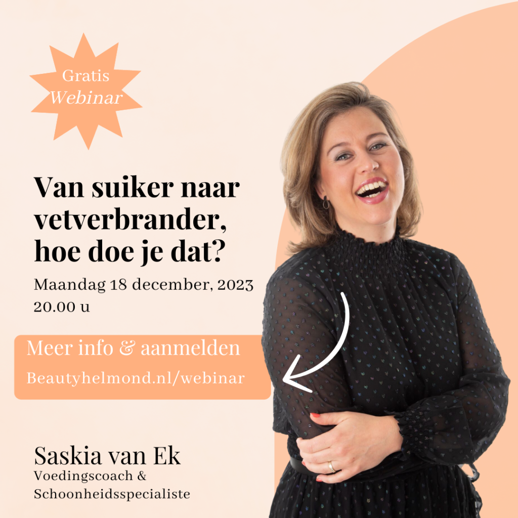 Webinar van suiker naar vetverbrander, hoe doe je dat